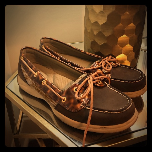 Sperry Shoes - Sperry Top Sider Laguna Tortoise Brown Size 8.5